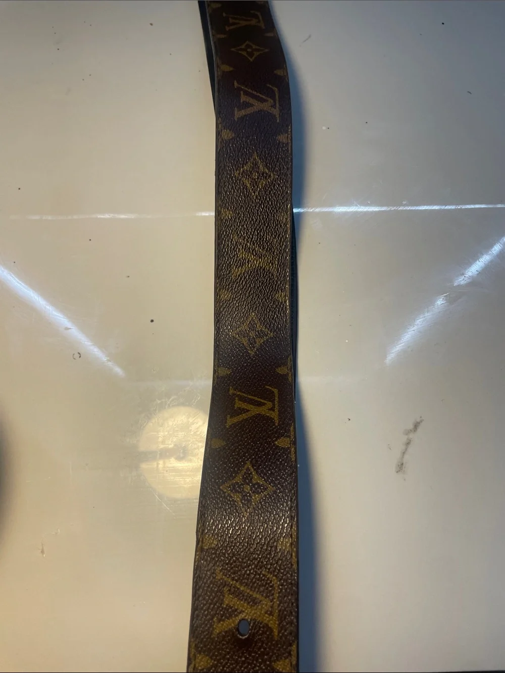 Louis Vuitton Monogram Wall Strap in Black and Brown leather men’s